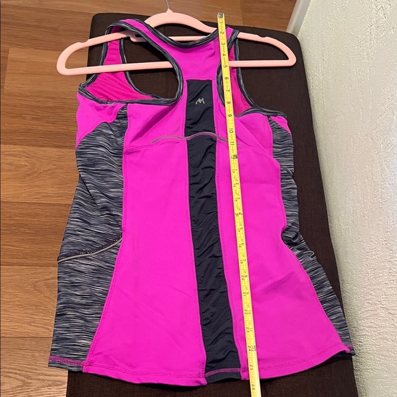 #1555**Purple and Black Athletic Tank Top - Picture 5 of 5